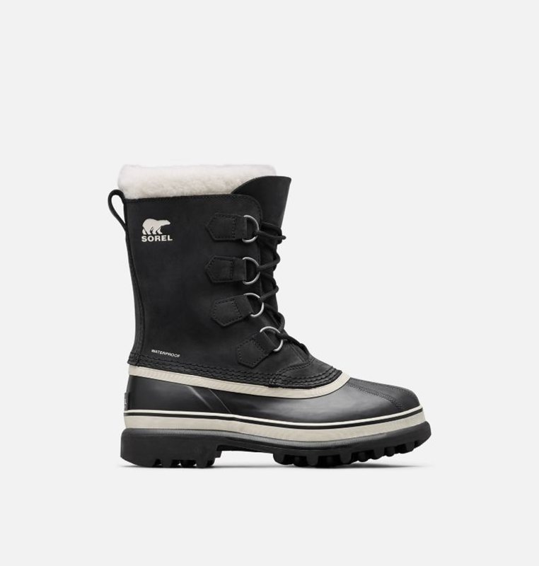 Womens Snow Boots Black - Sorel Caribou® Low - 801953-WLB